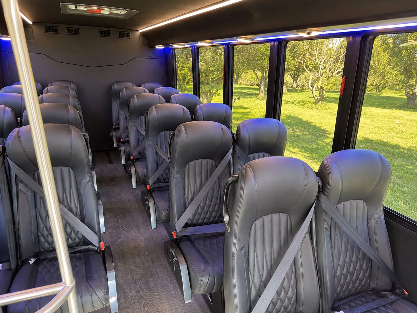 18 passenger minibus interior