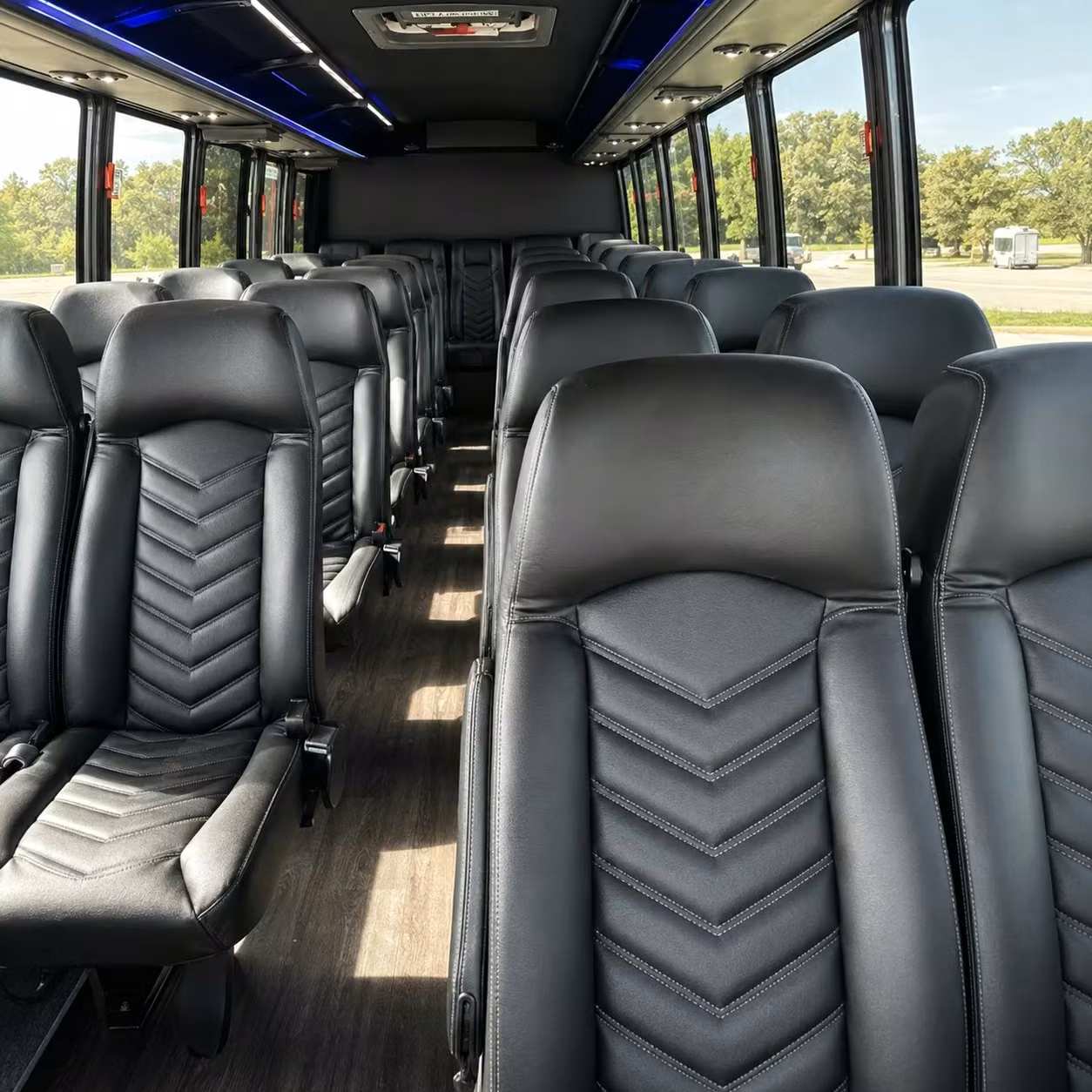 28 passenger minibus inside
