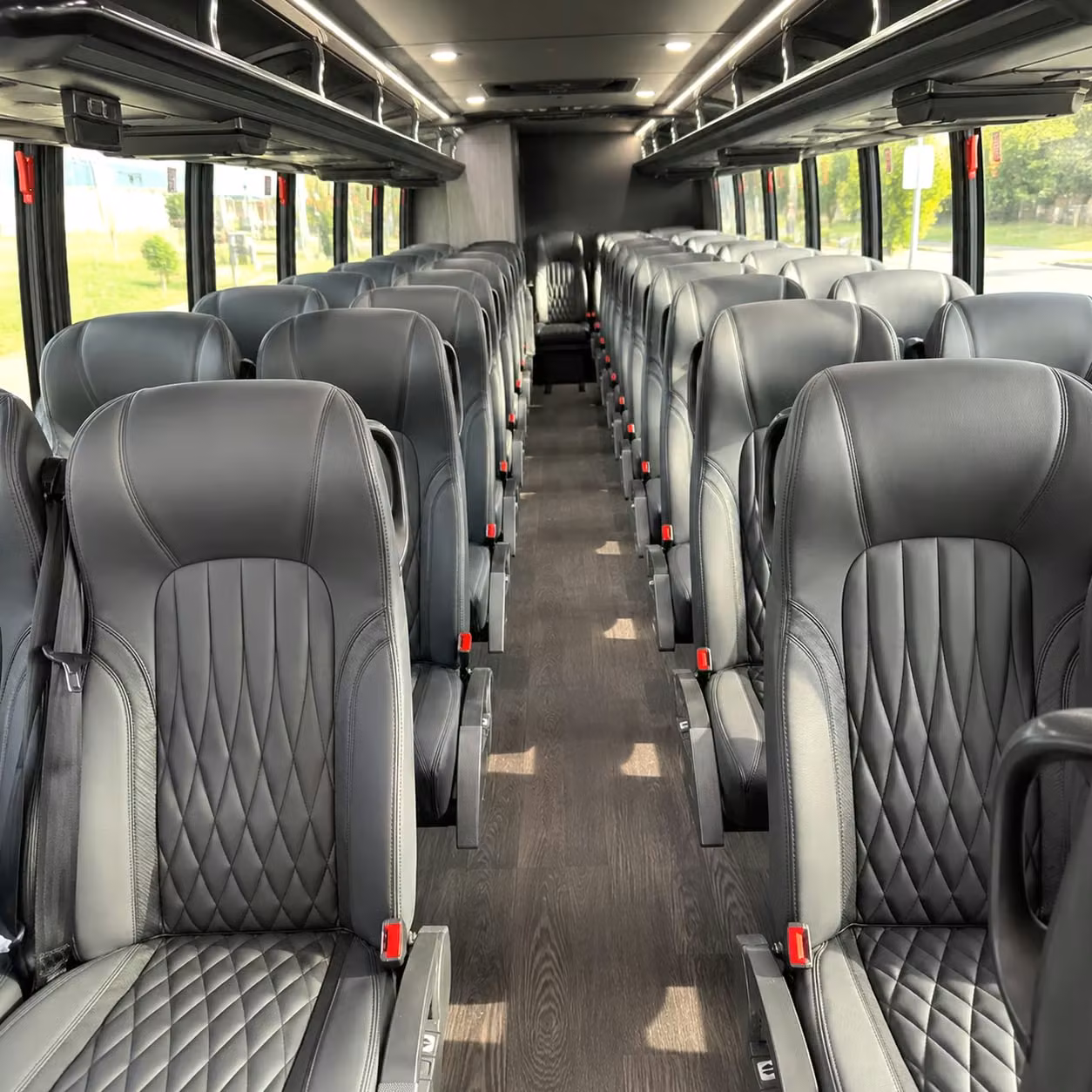 28 passenger minibus interior