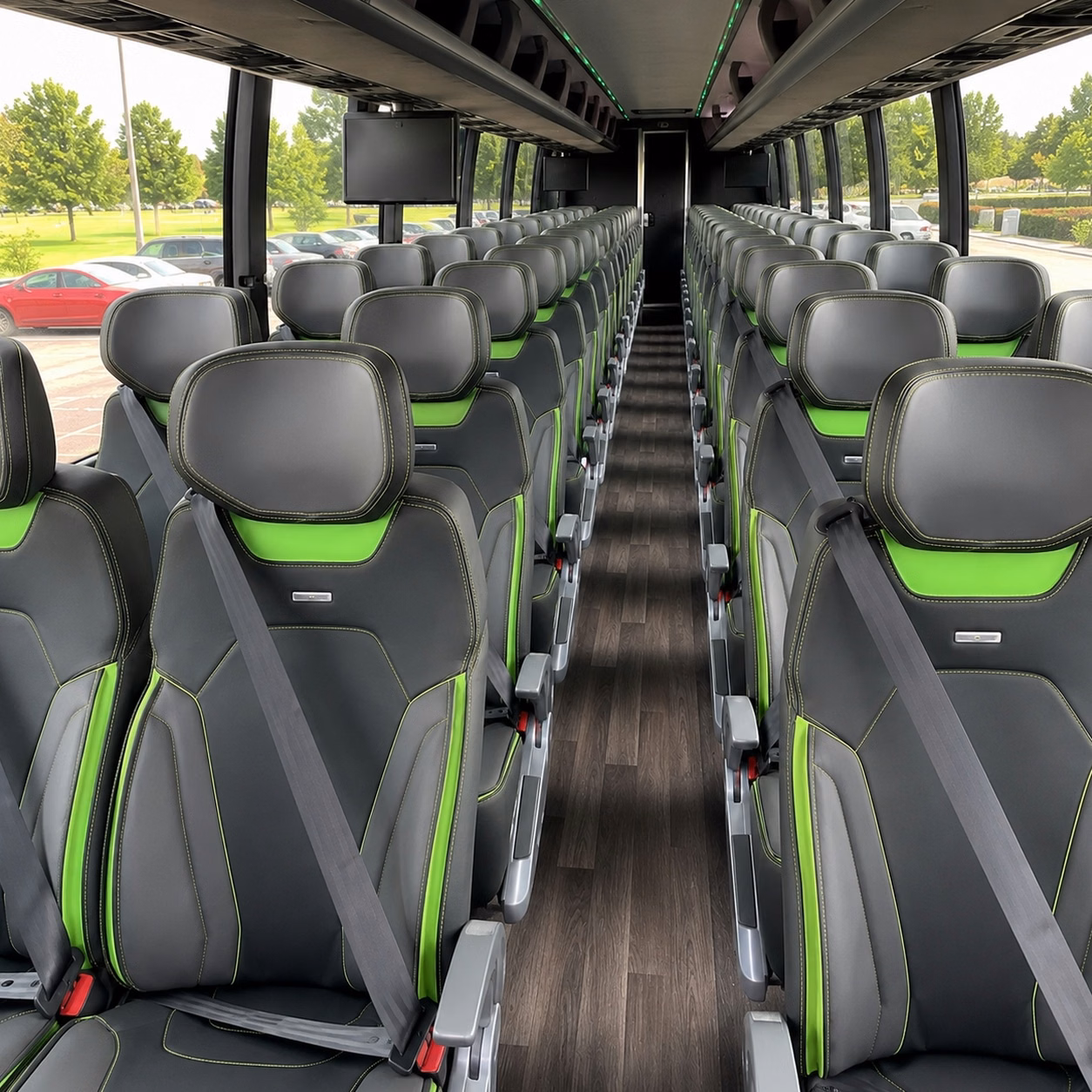 san marcos charter bus rental interior