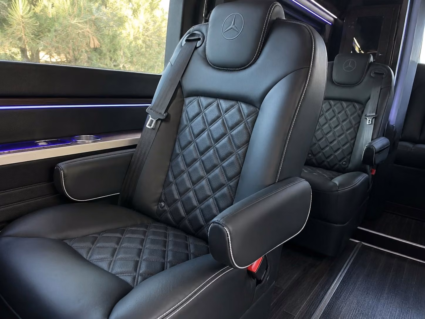 sprinter van with driver inside